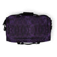 Purple Gothic Pattern Duffle Bag