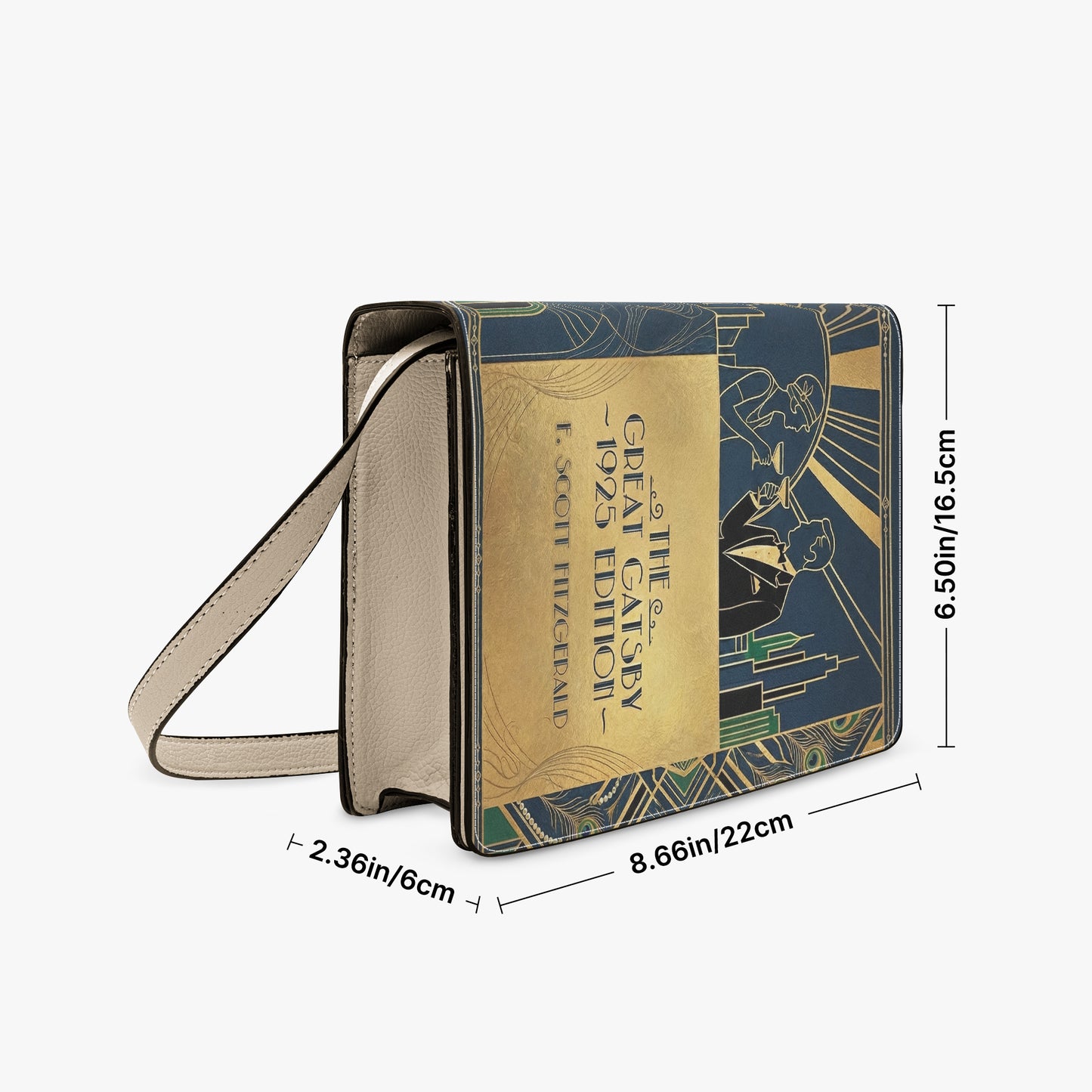 the great gatsby f scott fitzgerald book-shaped crossbody bag vegan leather – Sole Design Studio