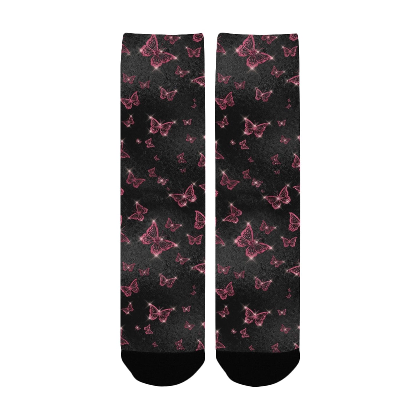 Butterfly foil glam Socks - Custom Socks for Women Made in USA