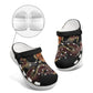 Chinese Dragons with Rose Flowers Women's Height Increasing clogs