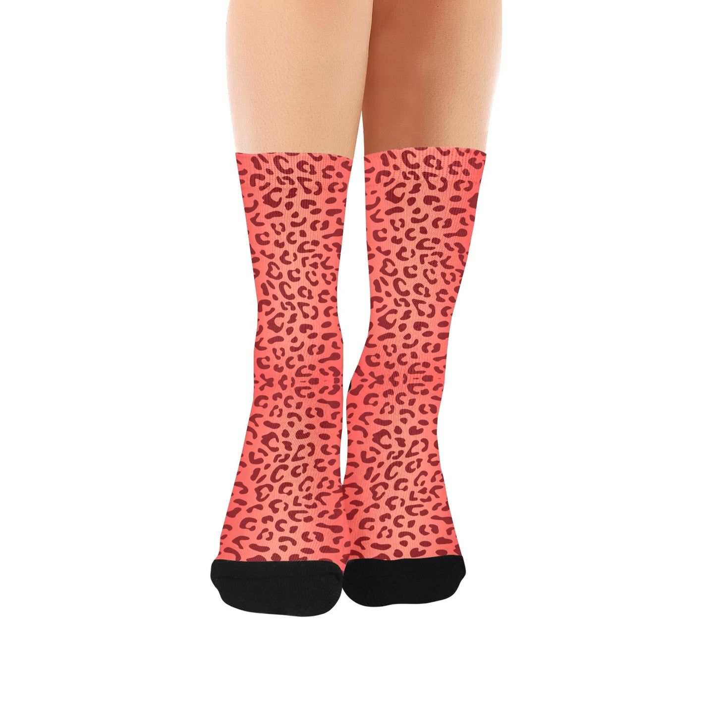 Orange Animal Socks - Custom Socks for Women Made in USA