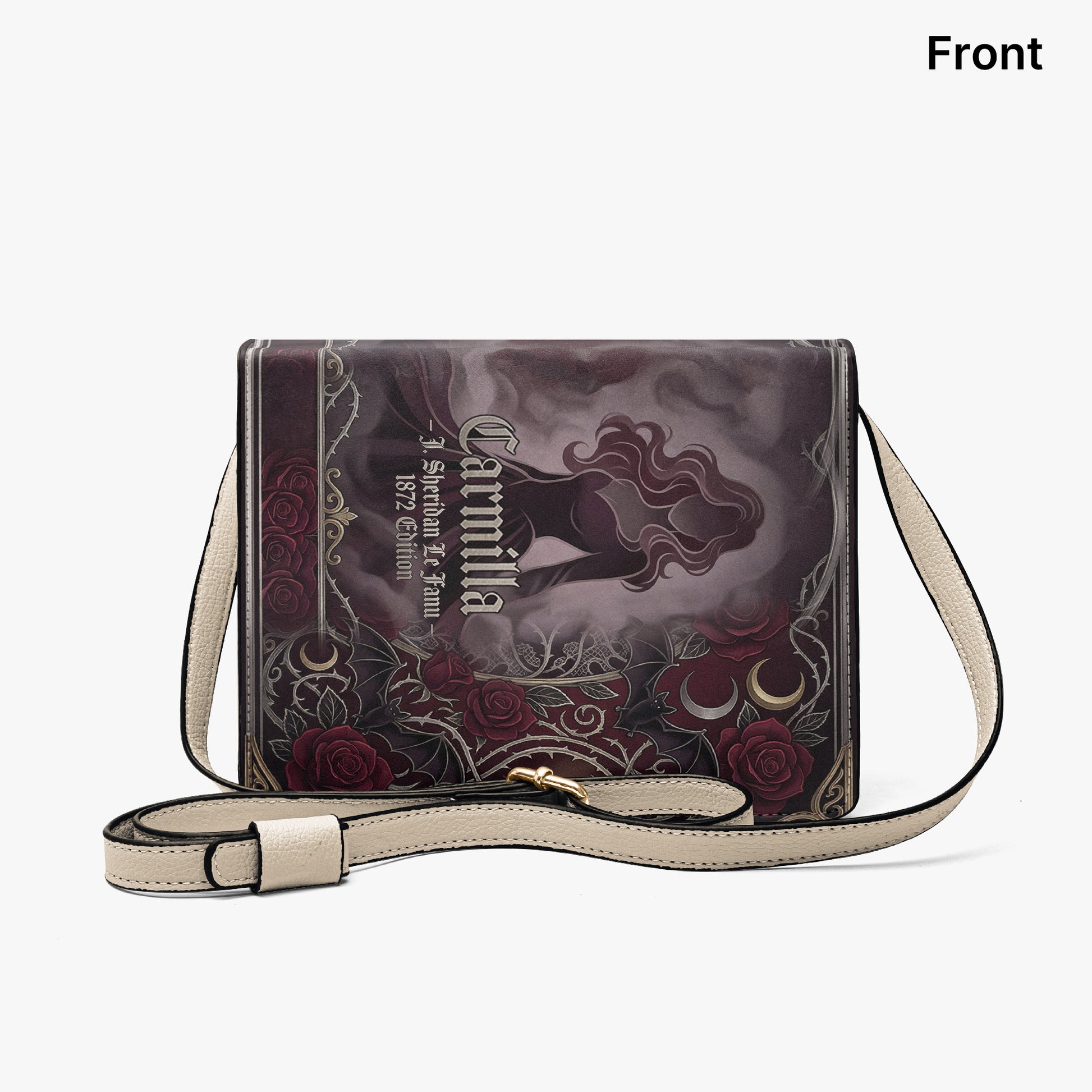carmilla j sheridan le fanu gothic book-shaped crossbody bag vegan leather – Sole Design Studio