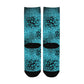 teal and black women's crew socks – Sole Design Studio