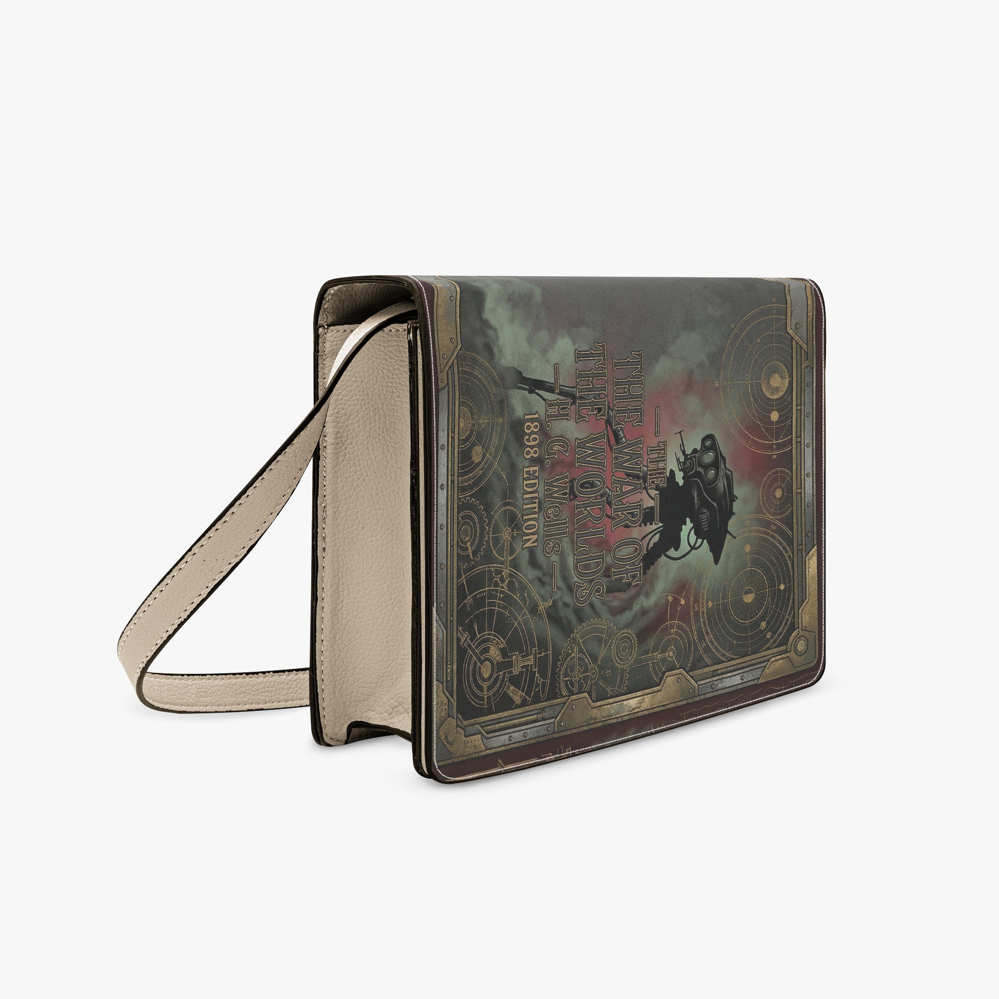 the war of the worlds hg wells sci-fi literary crossbody bag for women – Sole Design Studio