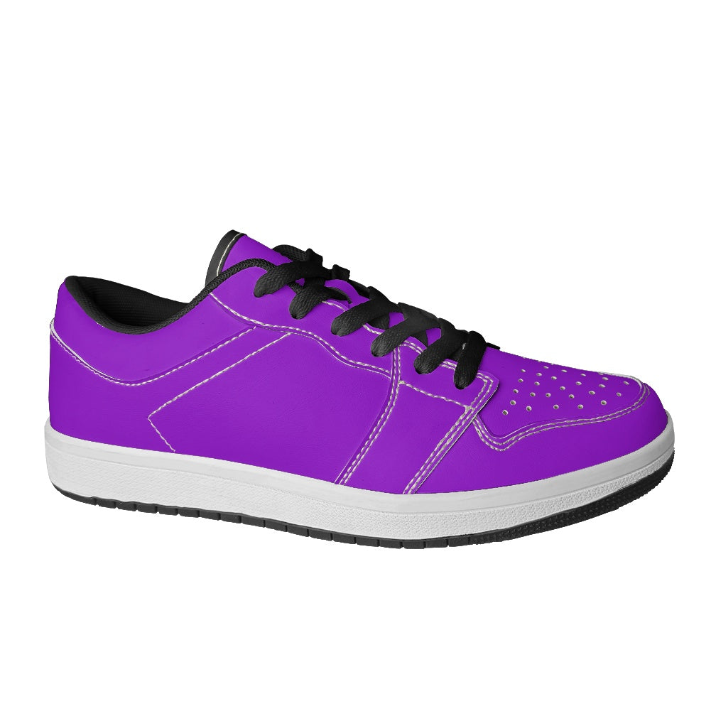 Rich Purple Women's Vegan Leather Sneakers