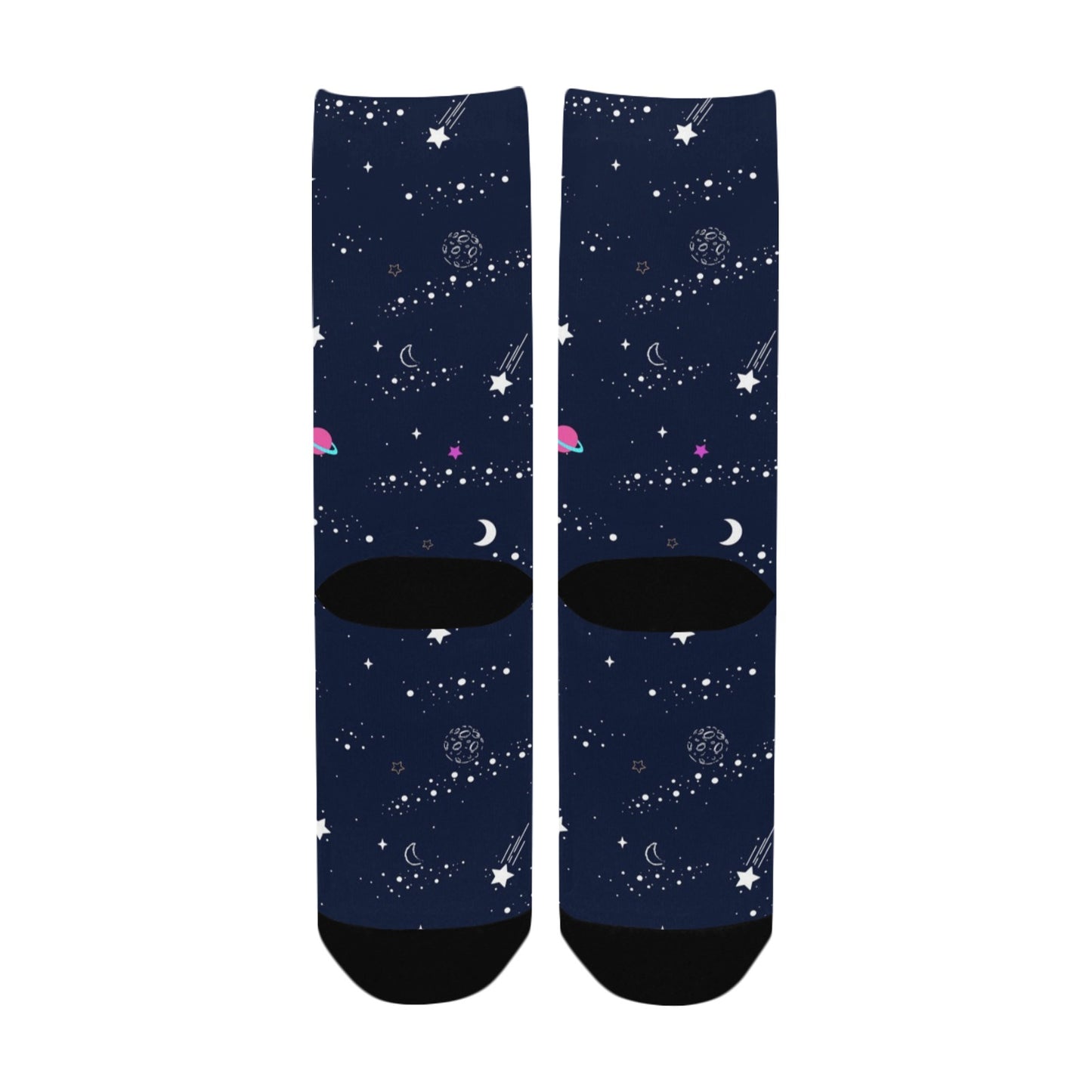 planet and star sky women's crew socks – Sole Design Studio