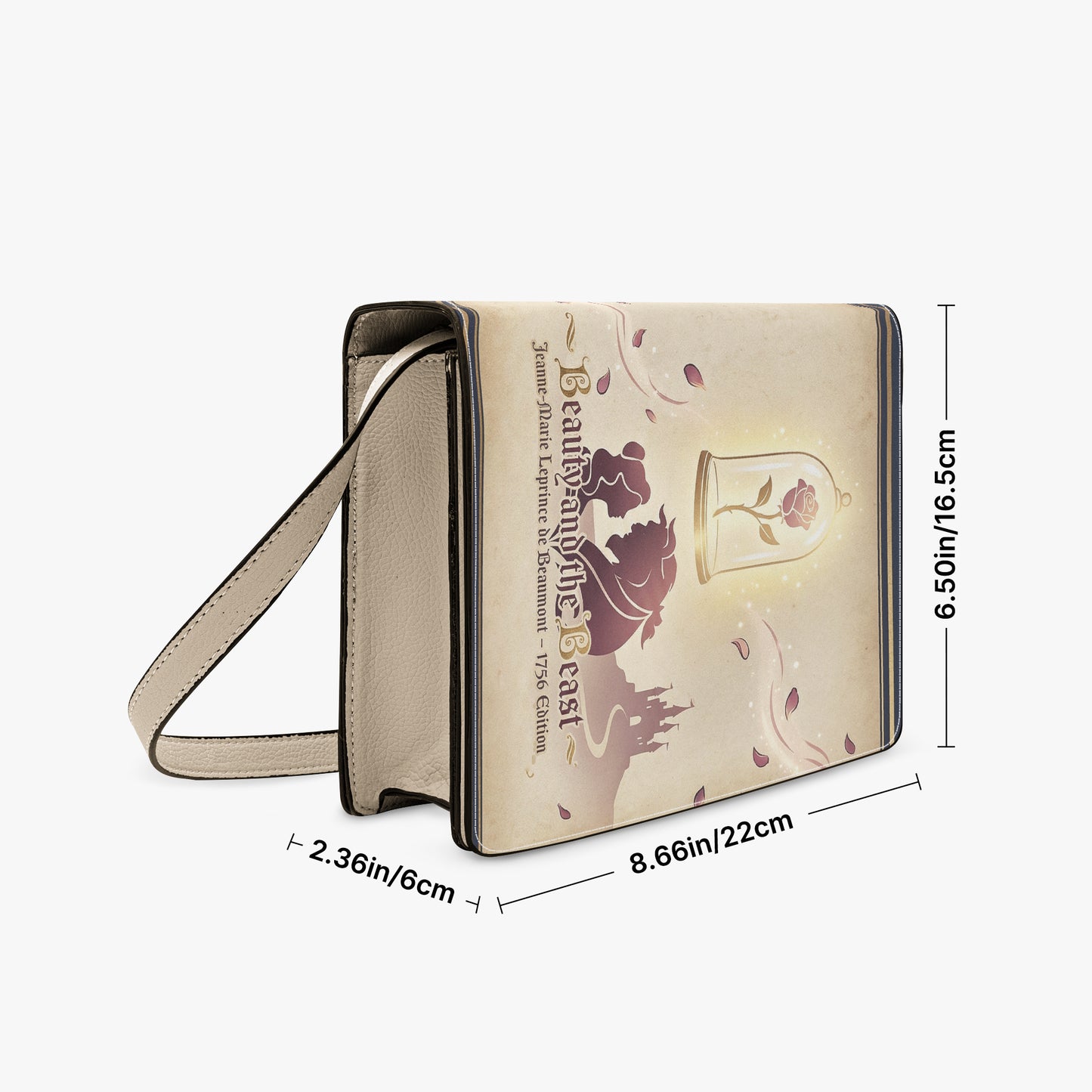 beauty and the beast book-shaped crossbody bag book-shaped crossbody bag vegan leather – Sole Design Studio