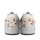 Tiny Bloom Watercolor Butterfly Vegan Leather Sneakers