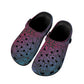 Bohemian Rainbow Adult Women's Clogs Black Sole