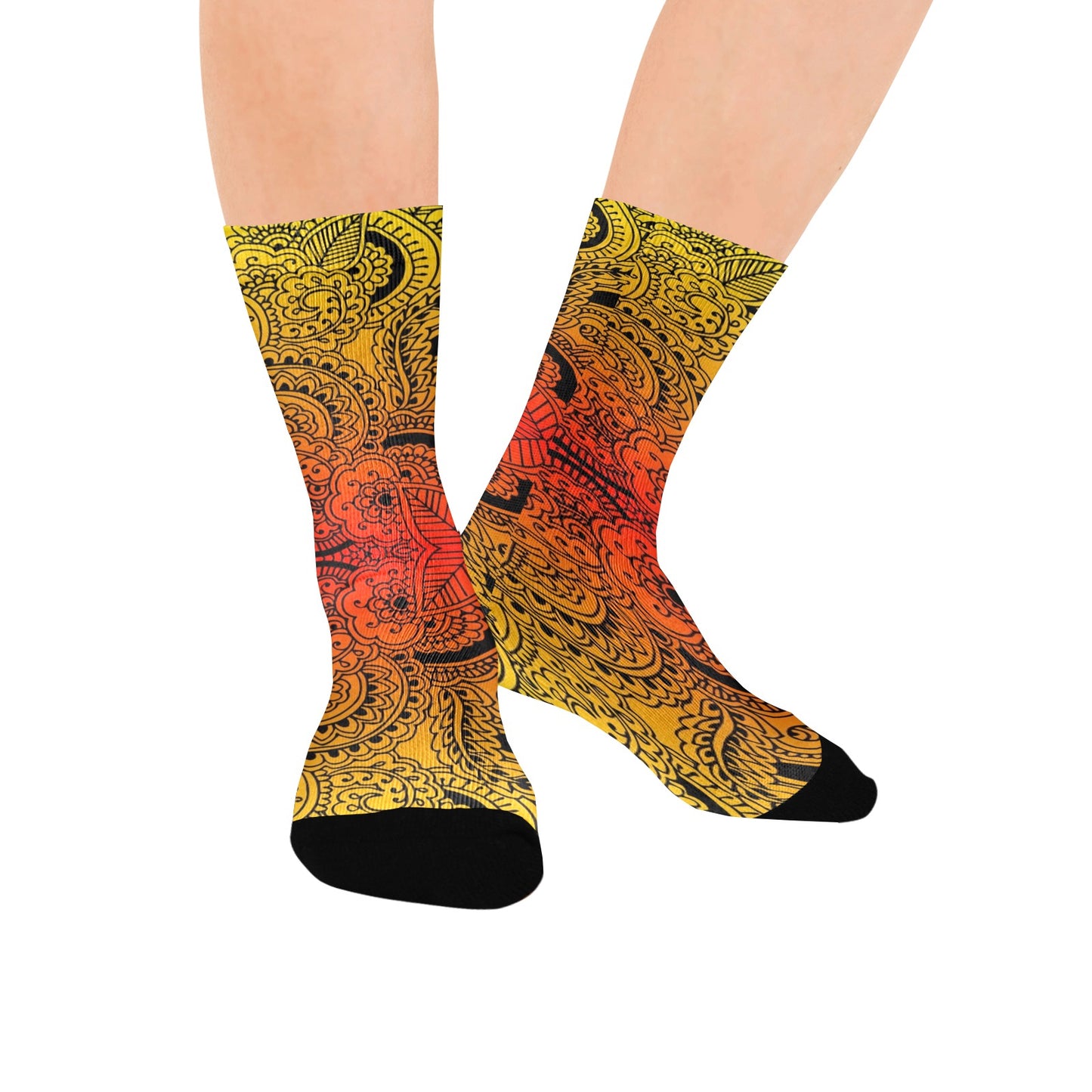 Henna Art Socks - Custom Socks for Women Made in USA
