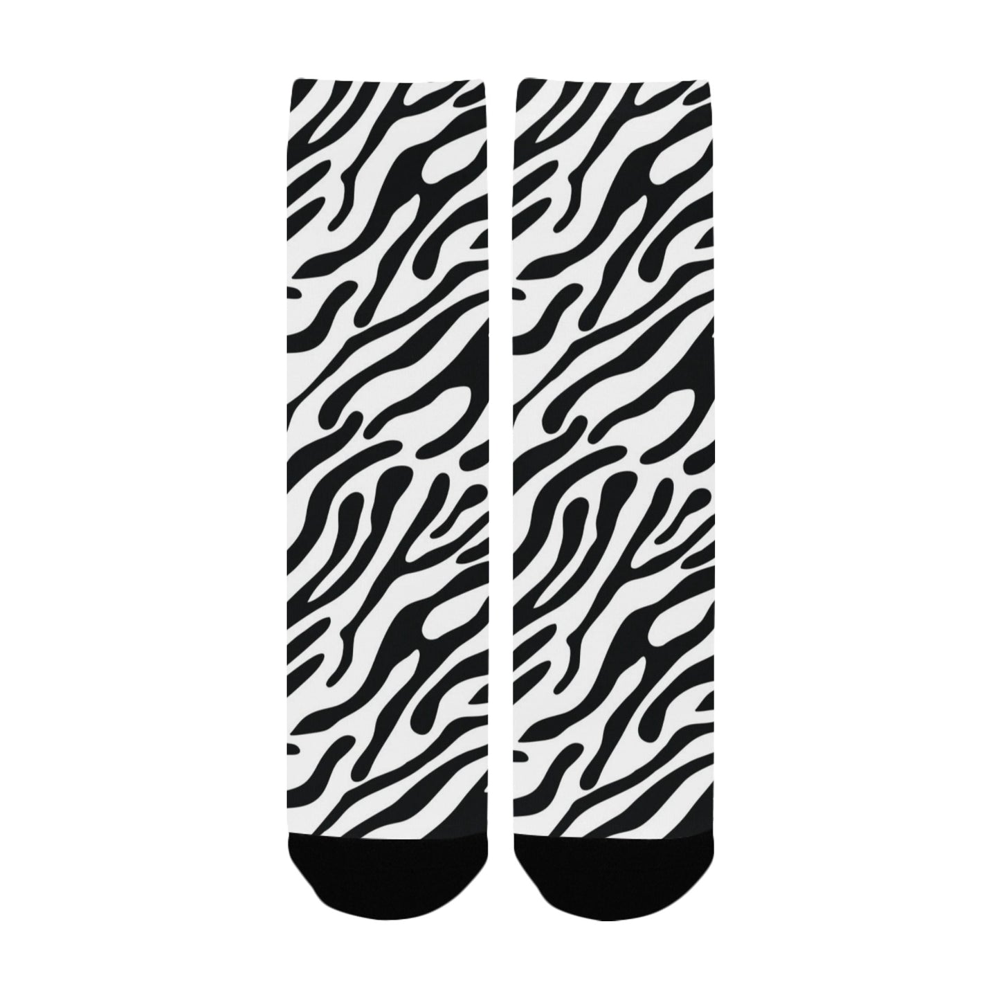 zebra stripe women's crew socks – Sole Design Studio
