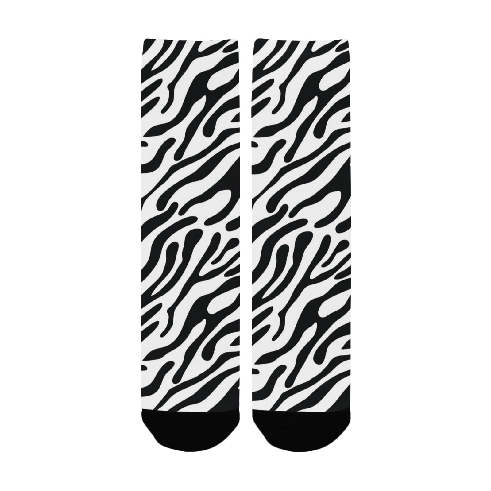 zebra stripe women's crew socks – Sole Design Studio