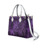 Purple Gothic pattern Women's Vegan Leather Handbag