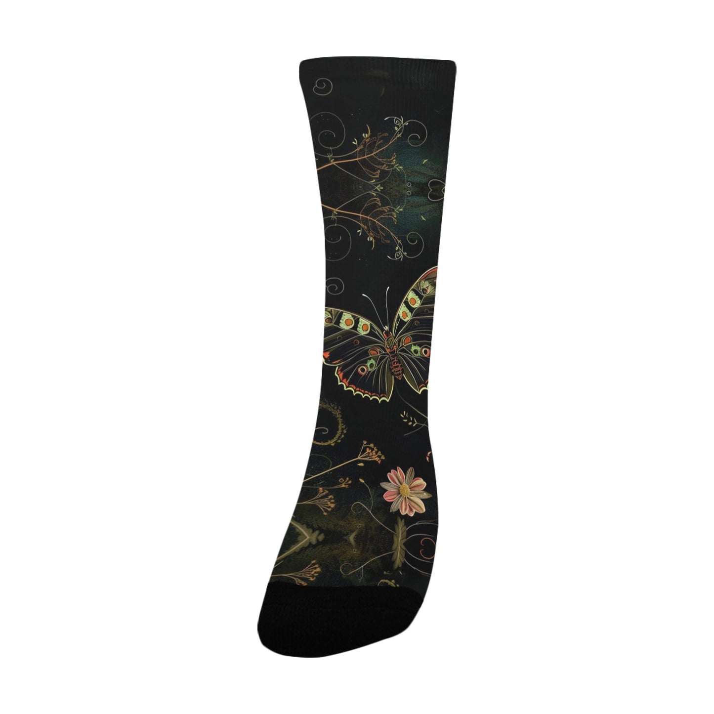 Butterfly Women Socks - Custom Socks for Women Made in USA