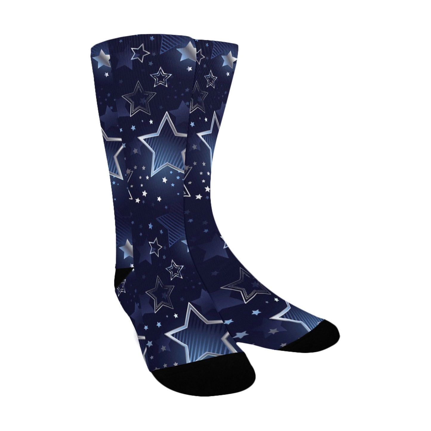 silver stars women's crew socks – Sole Design Studio