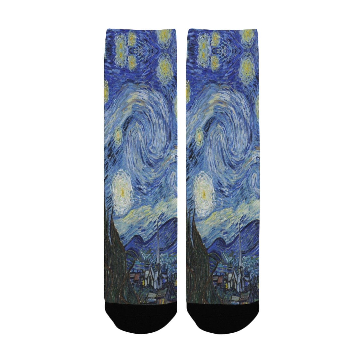 vincent van gogh's starry night women's crew socks – Sole Design Studio