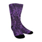purple gothic pattern women's crew socks – Sole Design Studio
