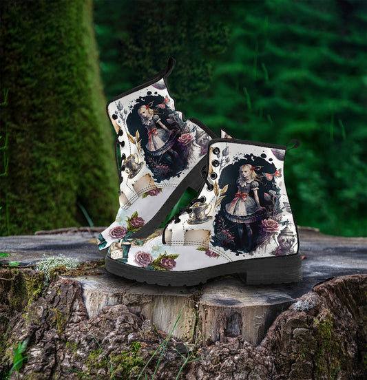 Alice in Wonderland Dark Elements Collection #6 Leather Boots