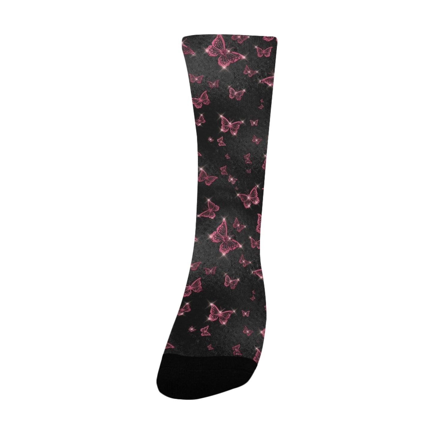 Butterfly foil glam Socks - Custom Socks for Women Made in USA