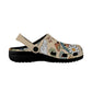 Boho Rainbow and Trippy Mushrooms Women's Clogs Black Sole