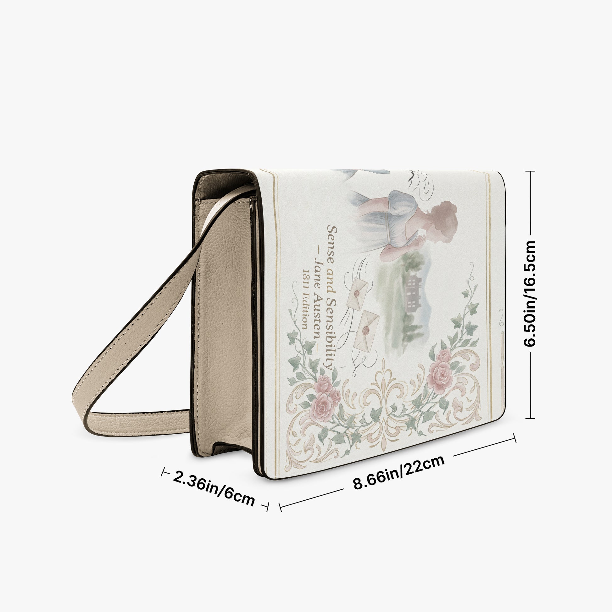 sense and sensibility jane austen women's literary handbag vegan leather – Sole Design Studio