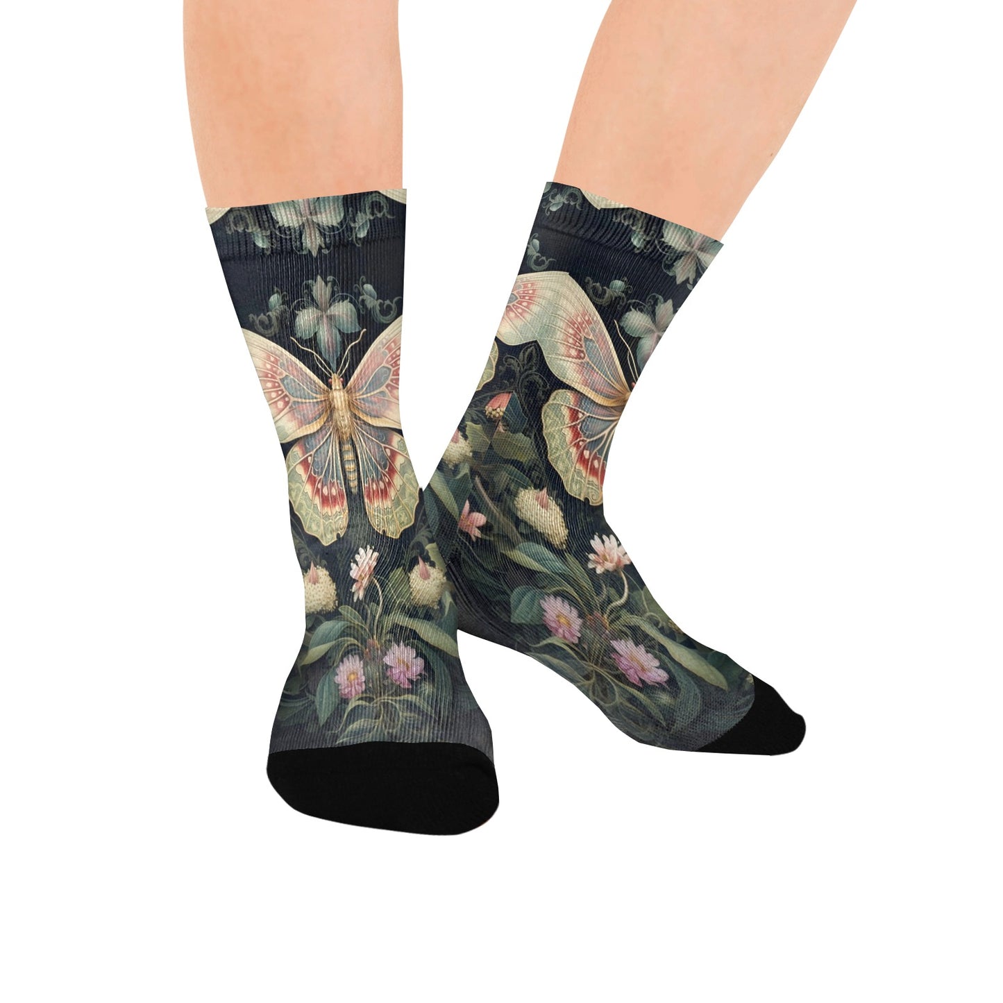 butterfly Socks - Custom Socks for Women Made in USA