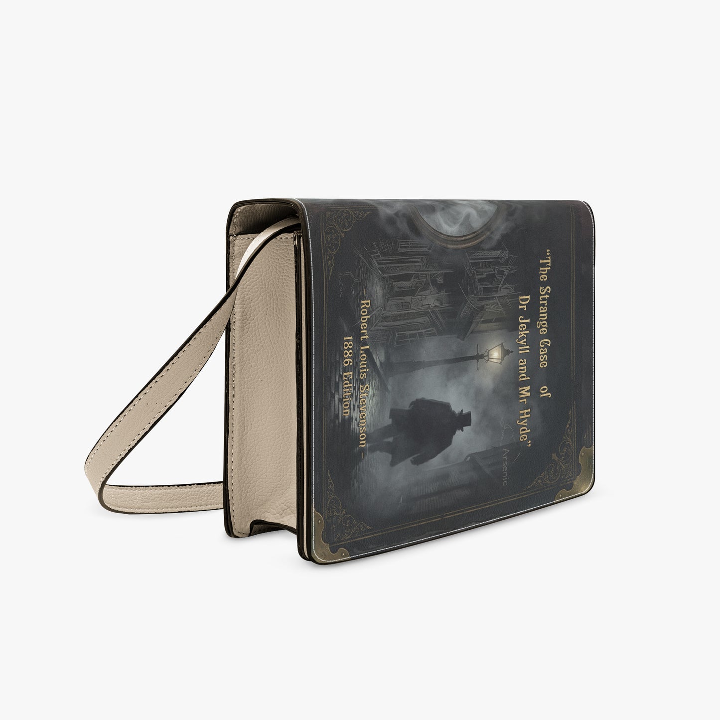 dr jekyll and mr hyde robert louis stevenson book-shaped crossbody bag vegan leather – Sole Design Studio