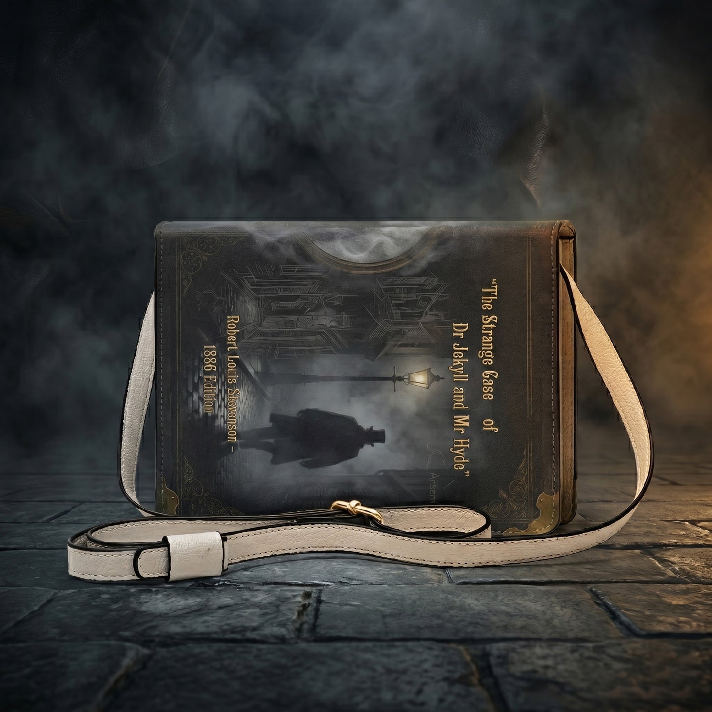 dr jekyll and mr hyde robert louis stevenson book-shaped crossbody bag vegan leather – Sole Design Studio
