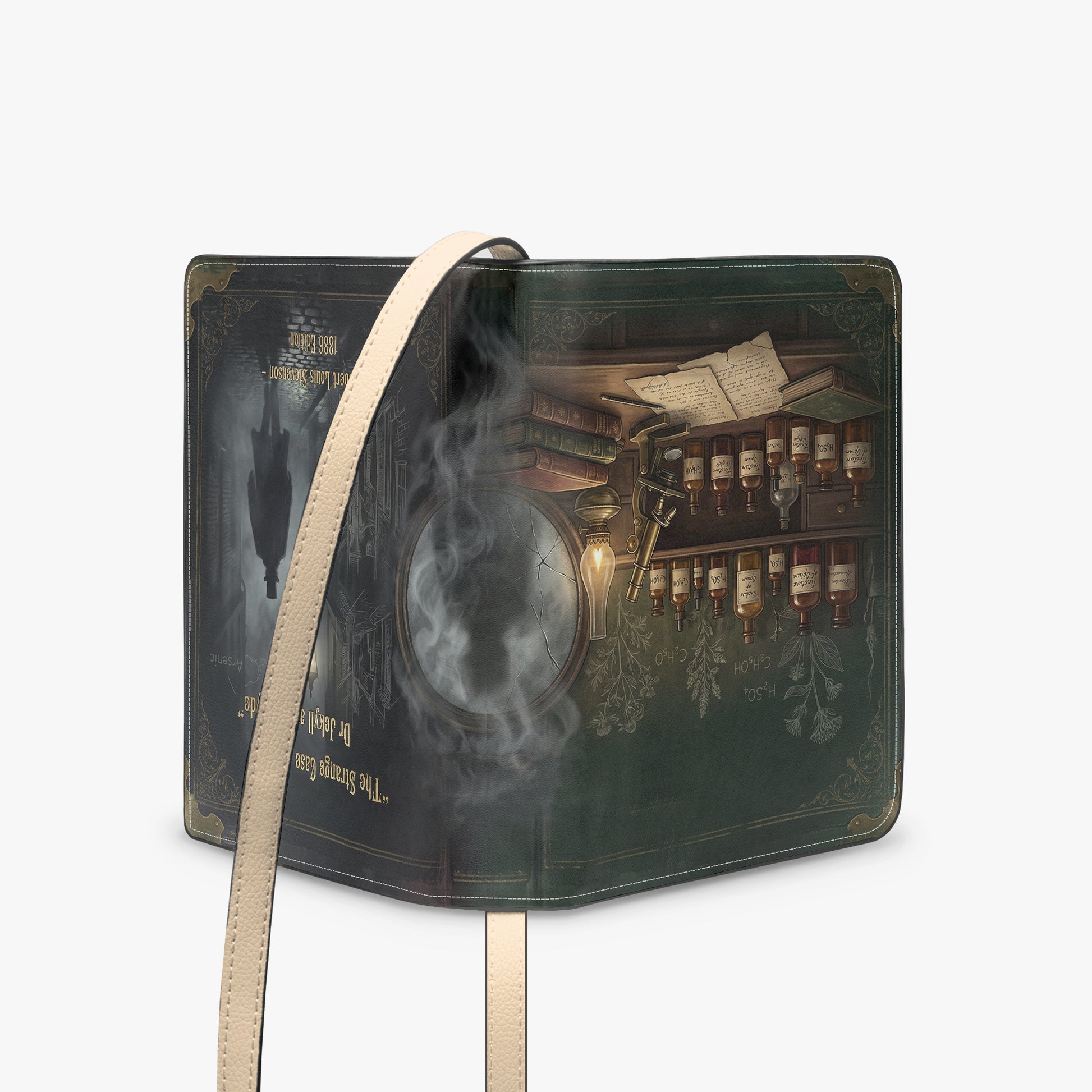 dr jekyll and mr hyde robert louis stevenson literary crossbody bag for women – Sole Design Studio