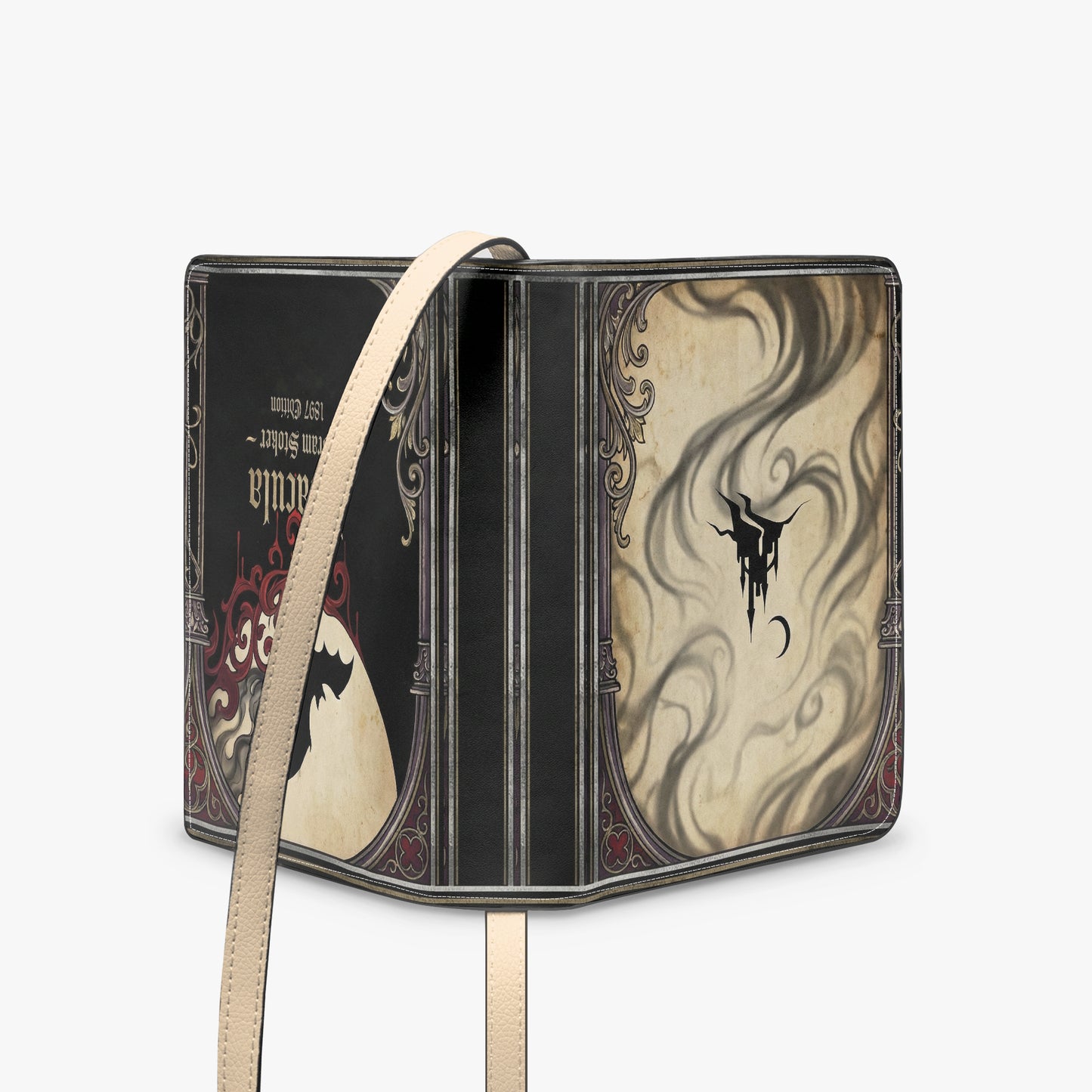 dracula bram stoker gothic book-shaped bag gifts for readers – Sole Design Studio