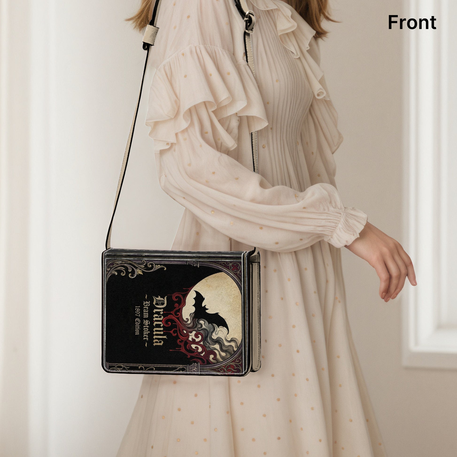 dracula bram stoker gothic literary crossbody bag for women – Sole Design Studio