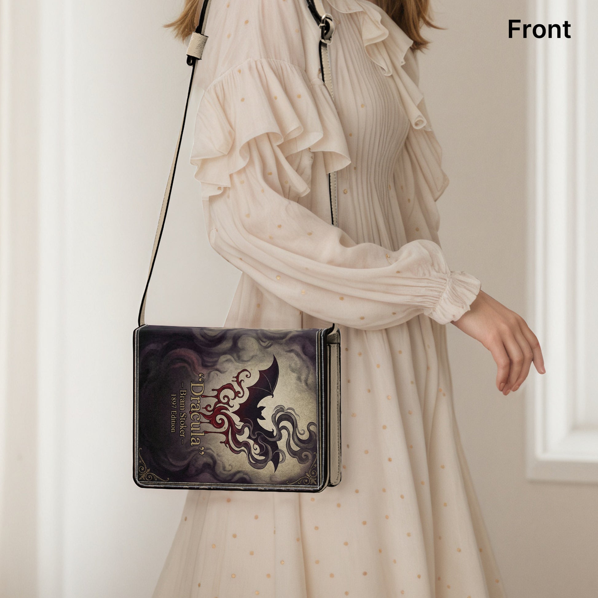 dracula bram stoker gothic literary crossbody bag for women – Sole Design Studio