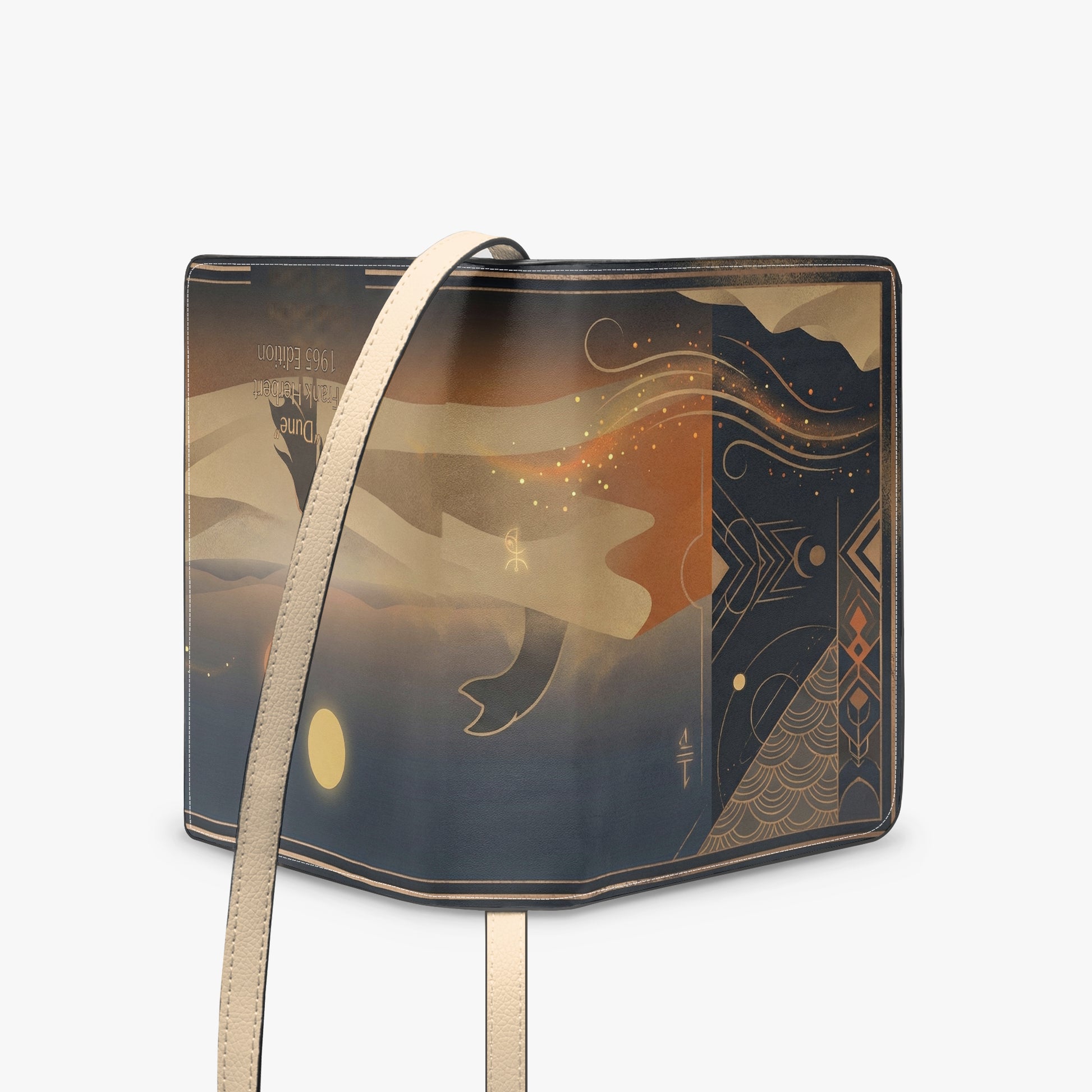 dune frank herbert sci-fi book-shaped crossbody bag vegan leather – Sole Design Studio