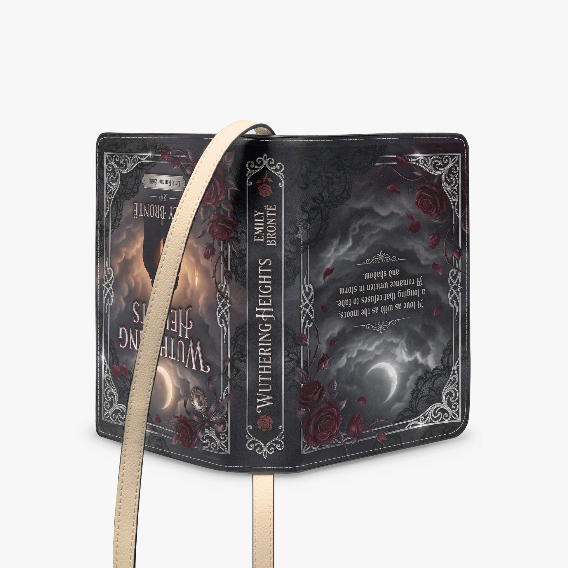 wuthering heights emily bronte gothic romance book-shaped bag gifts for readers – Sole Design Studio