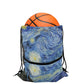 The Starry Night Vincent Van Gogh Women's Drawstring Backpack