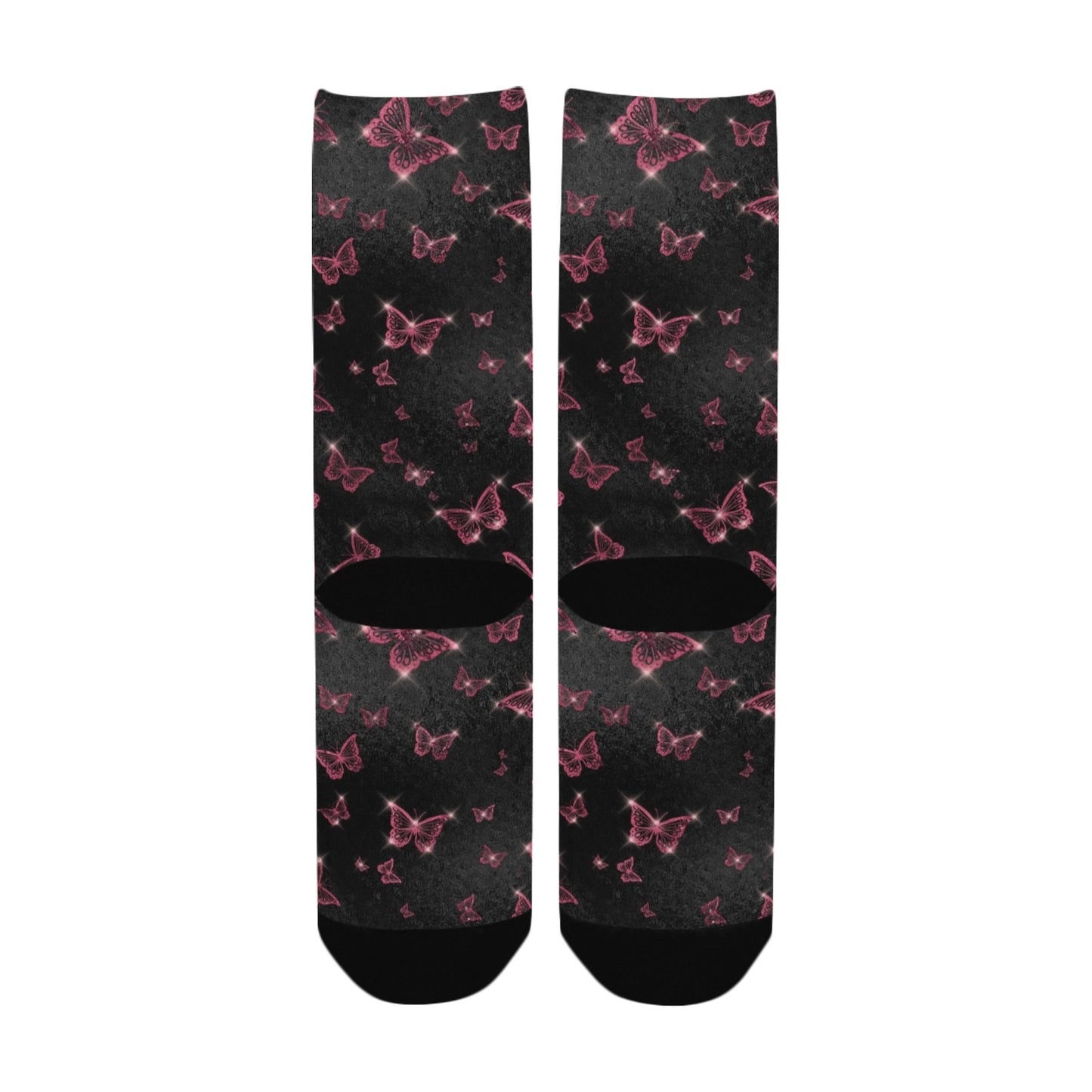 Butterfly foil glam Socks - Custom Socks for Women Made in USA