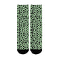 seea foam green leopard women's crew socks – Sole Design Studio