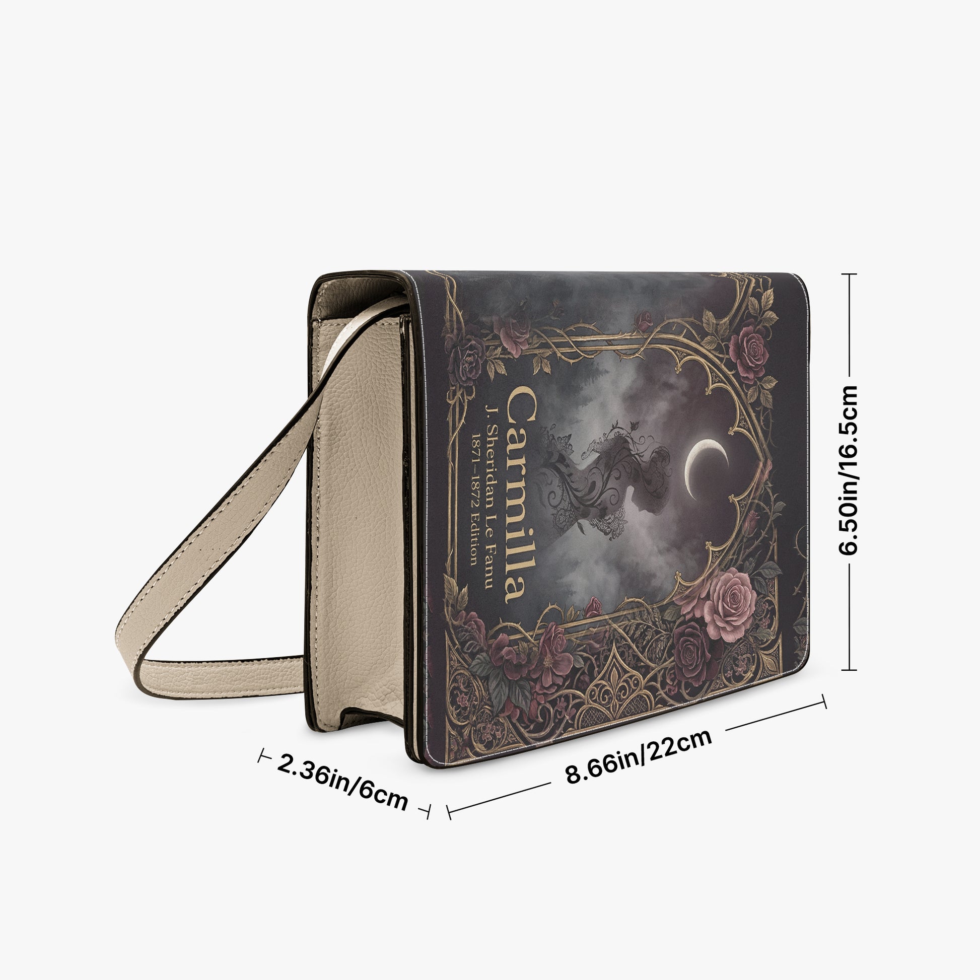 carmilla j sheridan le fanu gothic book lovers gift crossbody bag – Sole Design Studio