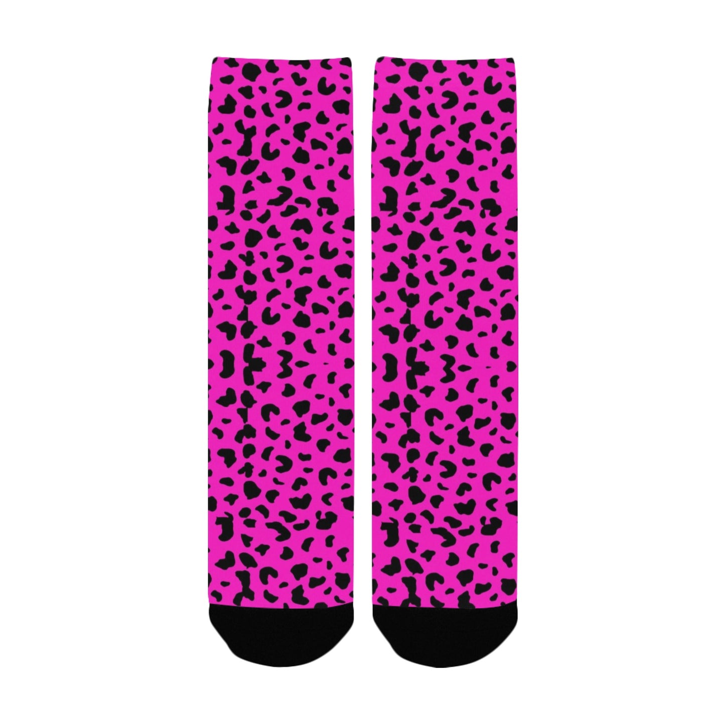 Hoot Pint Leopard Print Socks - Custom Socks for Women Made in USA