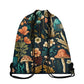 Mystical Mushroom Boho Women's Drawstring Backpack