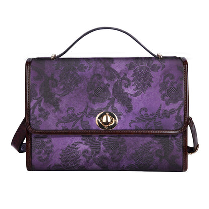 Purple Gothic Pattern Women's Handbag