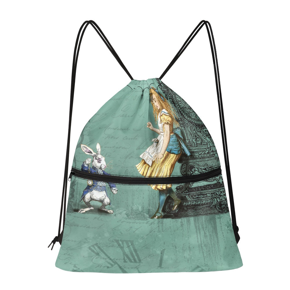 Alice in Wonderland Women's Drawstring Backpack