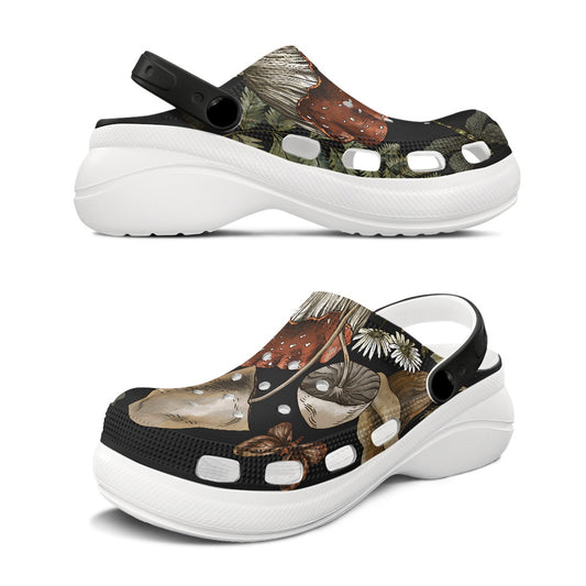 Cottagecore Mushroom Women's Height Increasing clogs