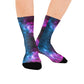 Galaxy Stars Socks - Custom Socks for Women Made in USA