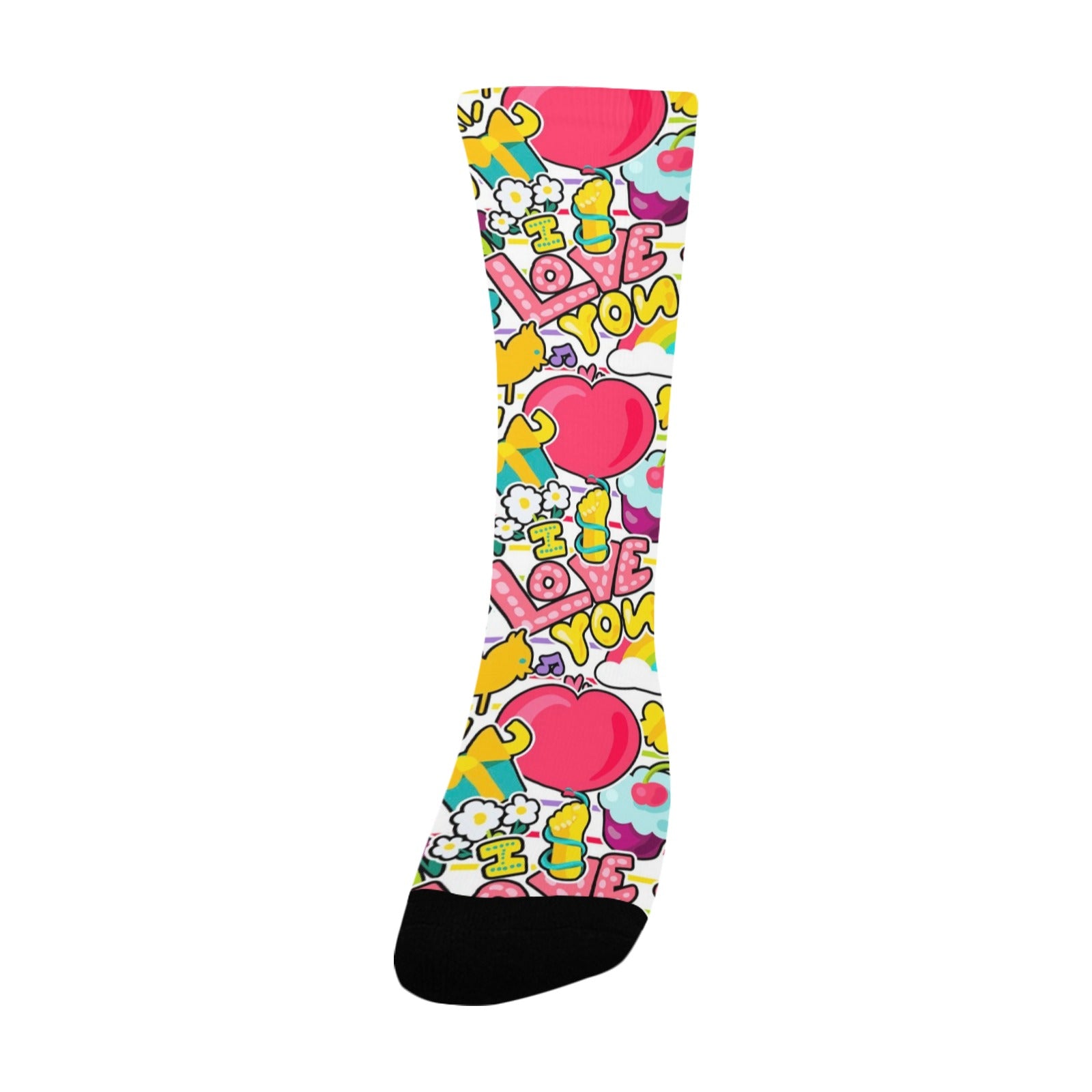 retro romantic women's crew socks – Sole Design Studio