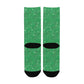 Green Sparkle Glitter Socks - Custom Socks for Women Made in USA