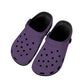 Deep Violet Women's Clogs Black Sole