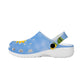 Blue Sky With Sunflowers Clogs for Women's