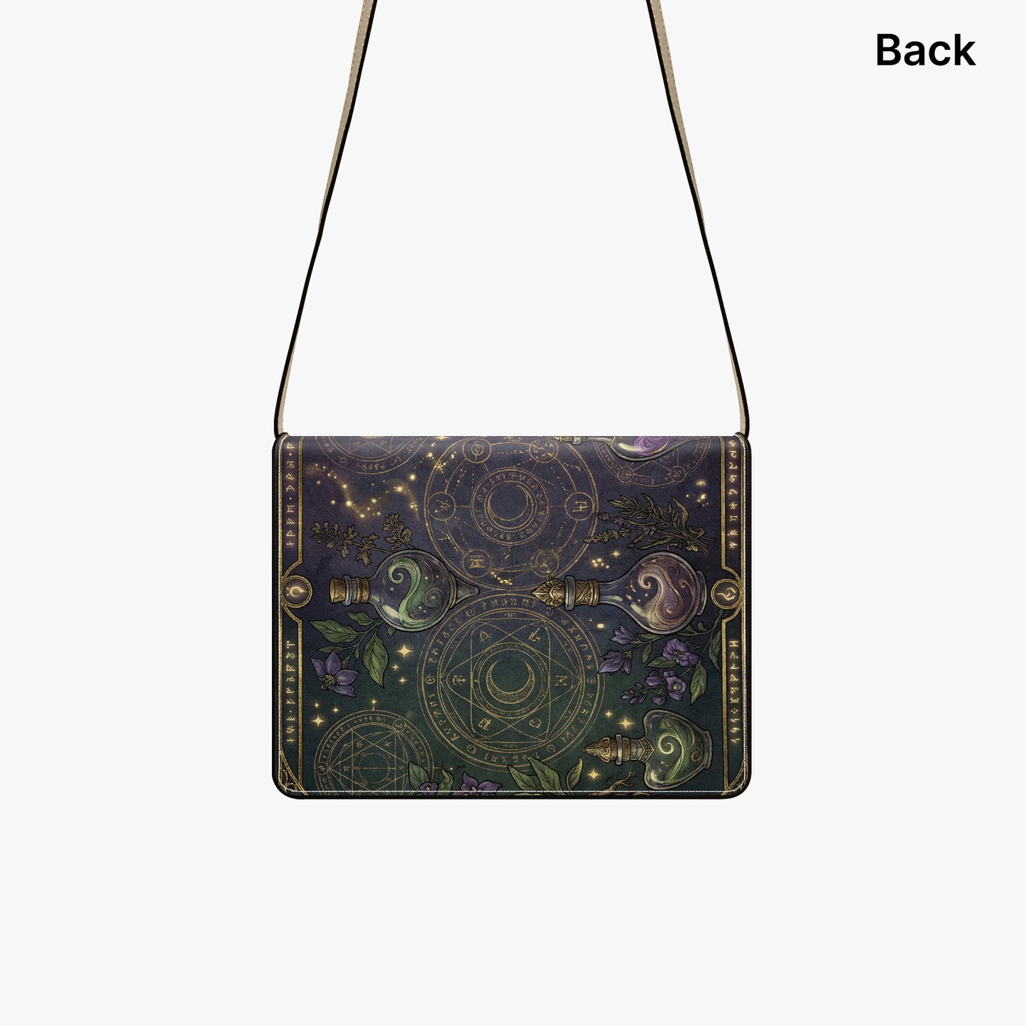 encyclopedia of potion making fantasy book lovers gift crossbody bag – Sole Design Studio