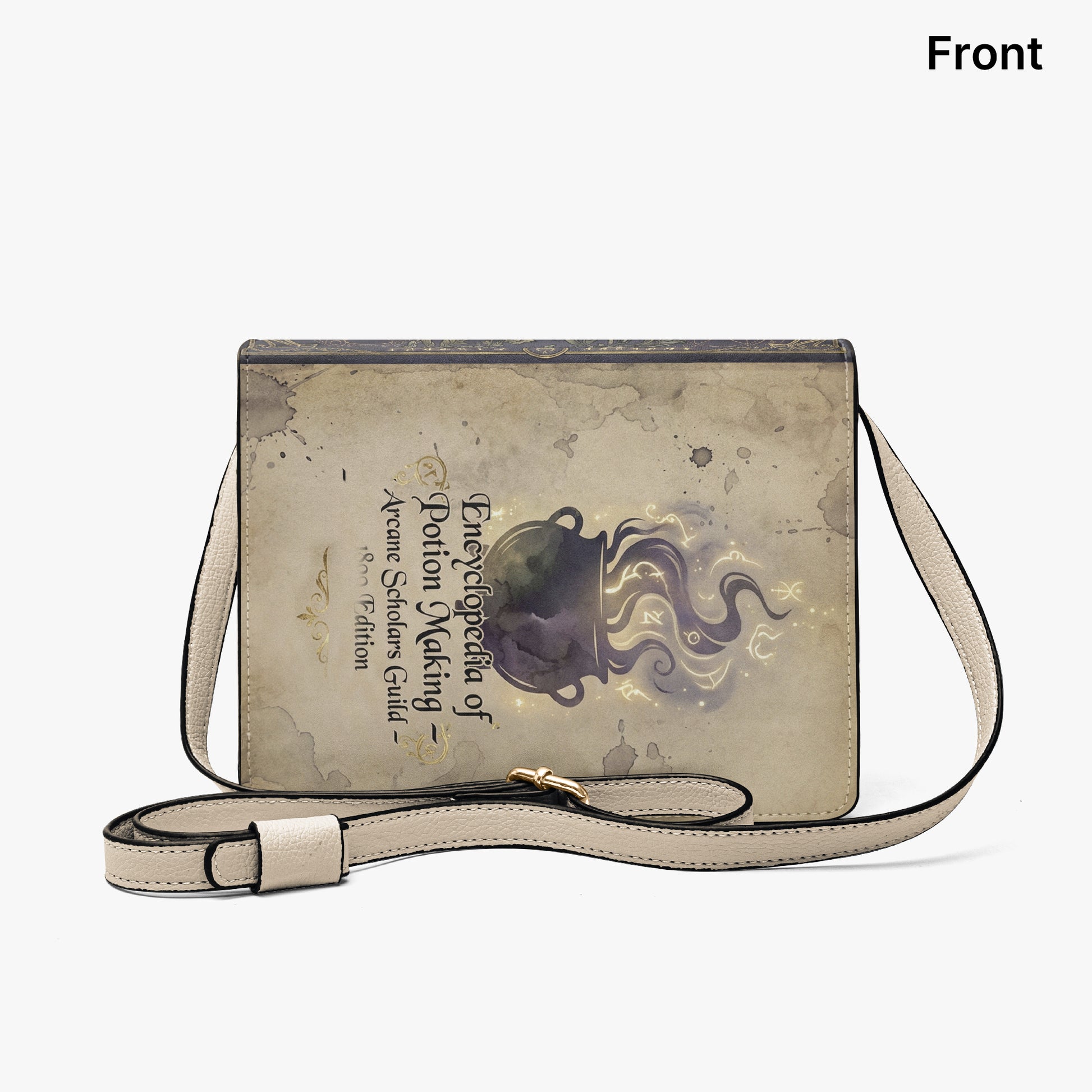 encyclopedia of potion making fantasy book lovers gift crossbody bag – Sole Design Studio